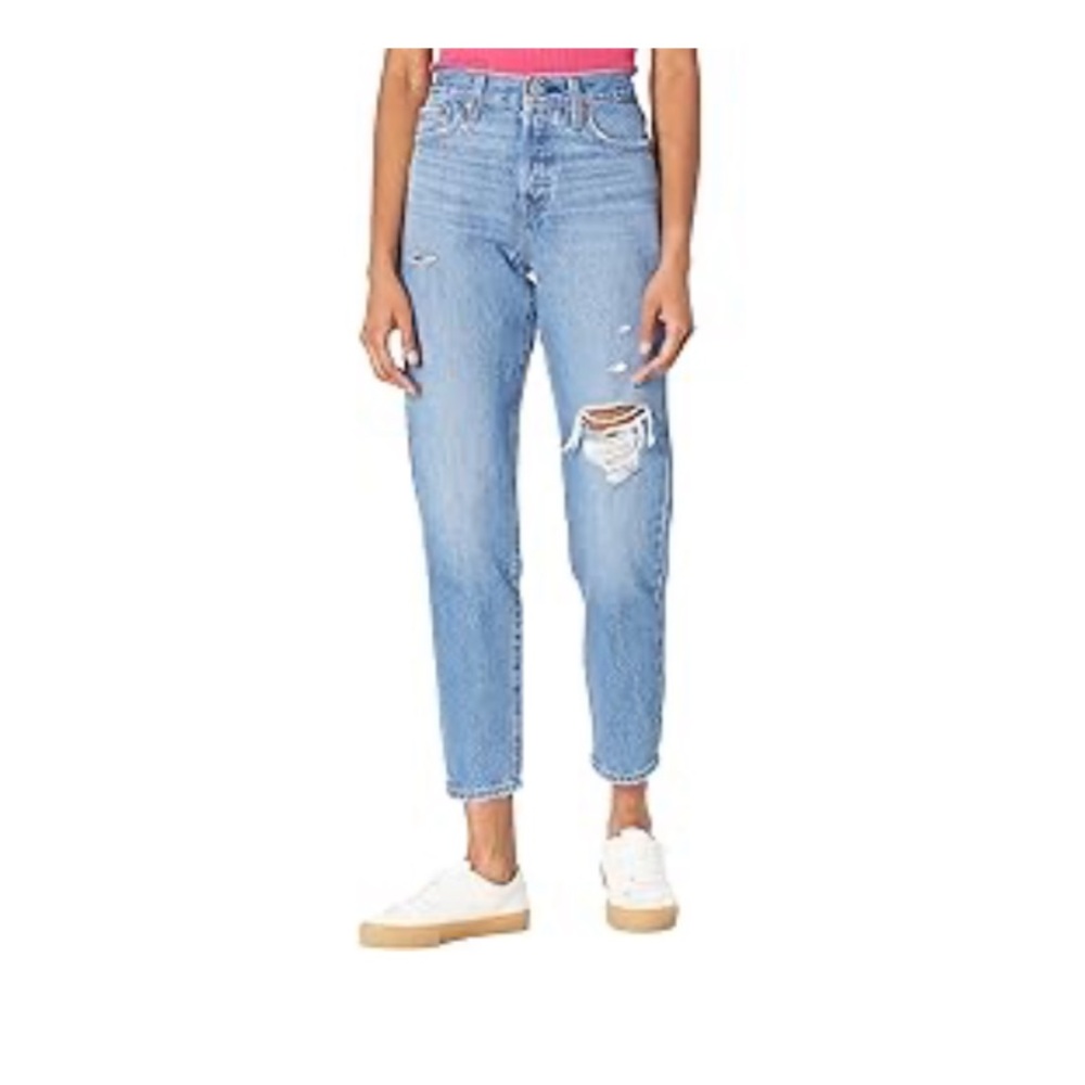 Levi's wedgie high rise straight jeans